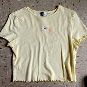 H&M TSHIRT WITH SUBFLOWER